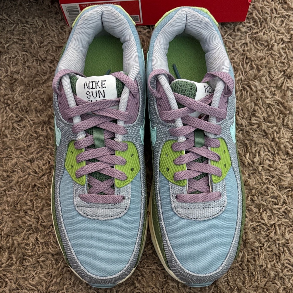 Nike Sun Kids Sneakers - Light Blue and Green